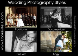 wedding photography styles